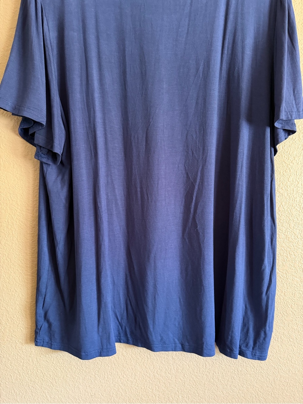 Papermoon Navy Eyelet Yoke Short Sleeve Top Size 3XL NWT - Picture 11 of 11